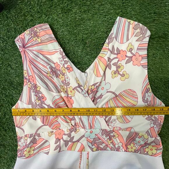 Volup Vintage Pastel Psychedelic Handmade Maxi Dress XL - Picture 6 of 9